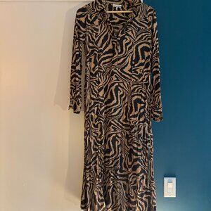 Zebra shirt dress